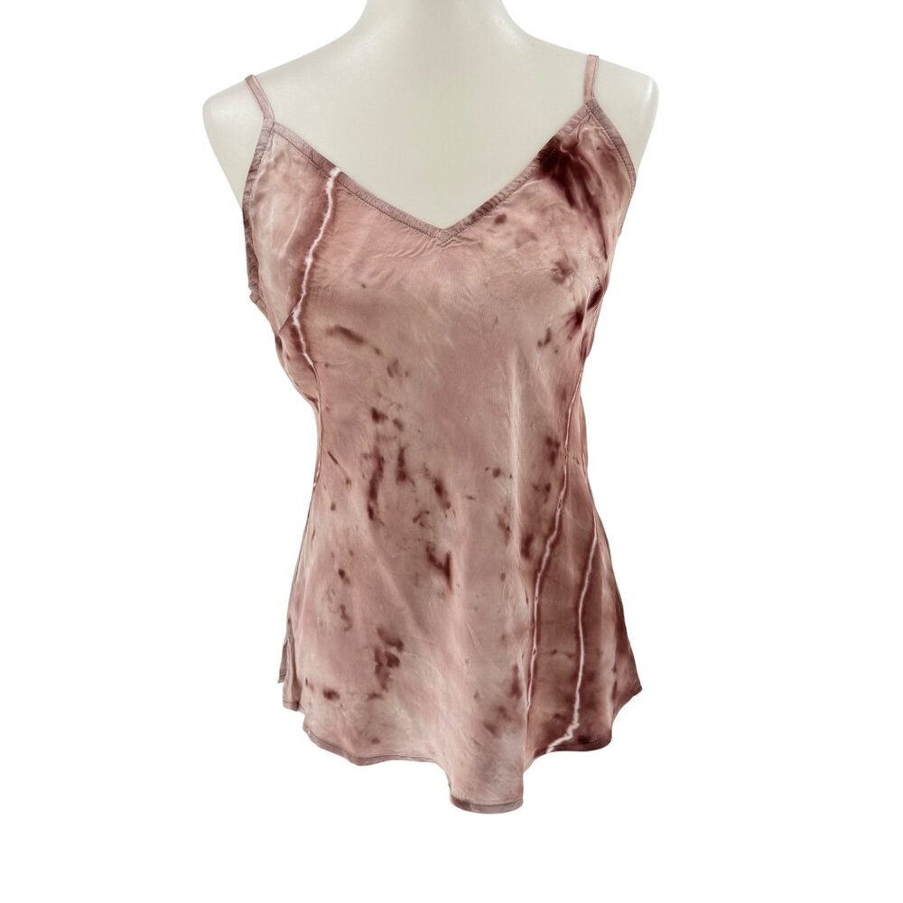 River + Sky Silk Blend Tie Dye Camisole Top Size Spaghetti Straps Lightweight
